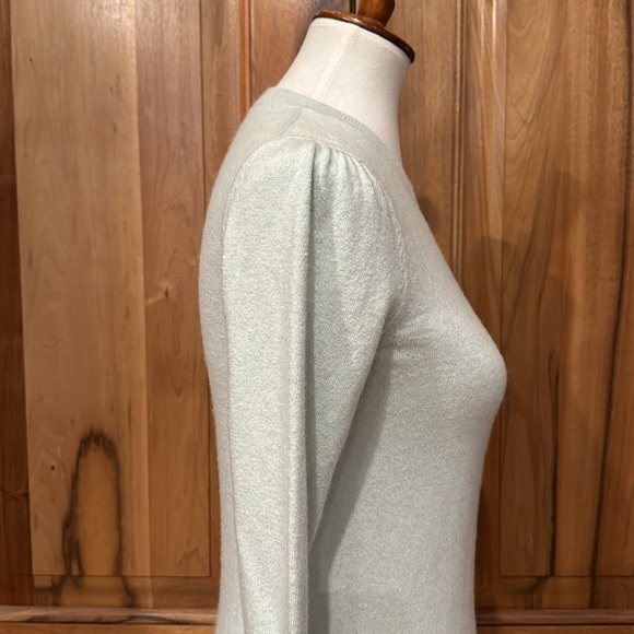 Banana Republic Puff-Shoulder Crewneck Sweater - Merino Wool/Cashmere, EUC S - Picture 8 of 15